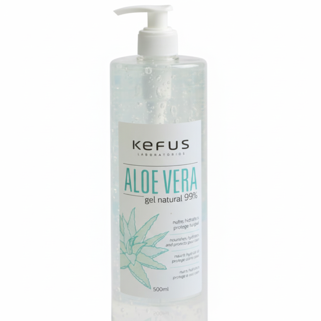 Gel de Aloe Vera Natural Blanco Kefus 500 ml