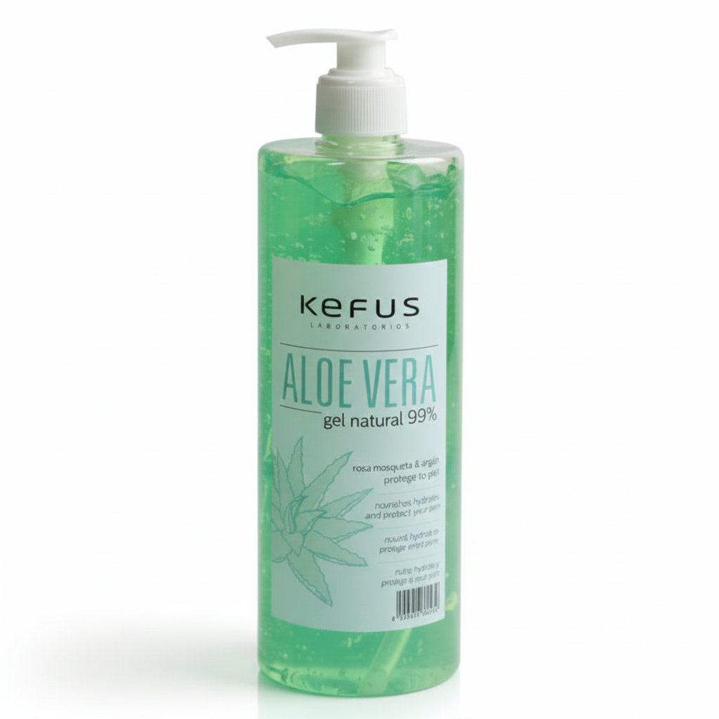 Gel de Aloe Vera Natural Verde Kefus 500 ml