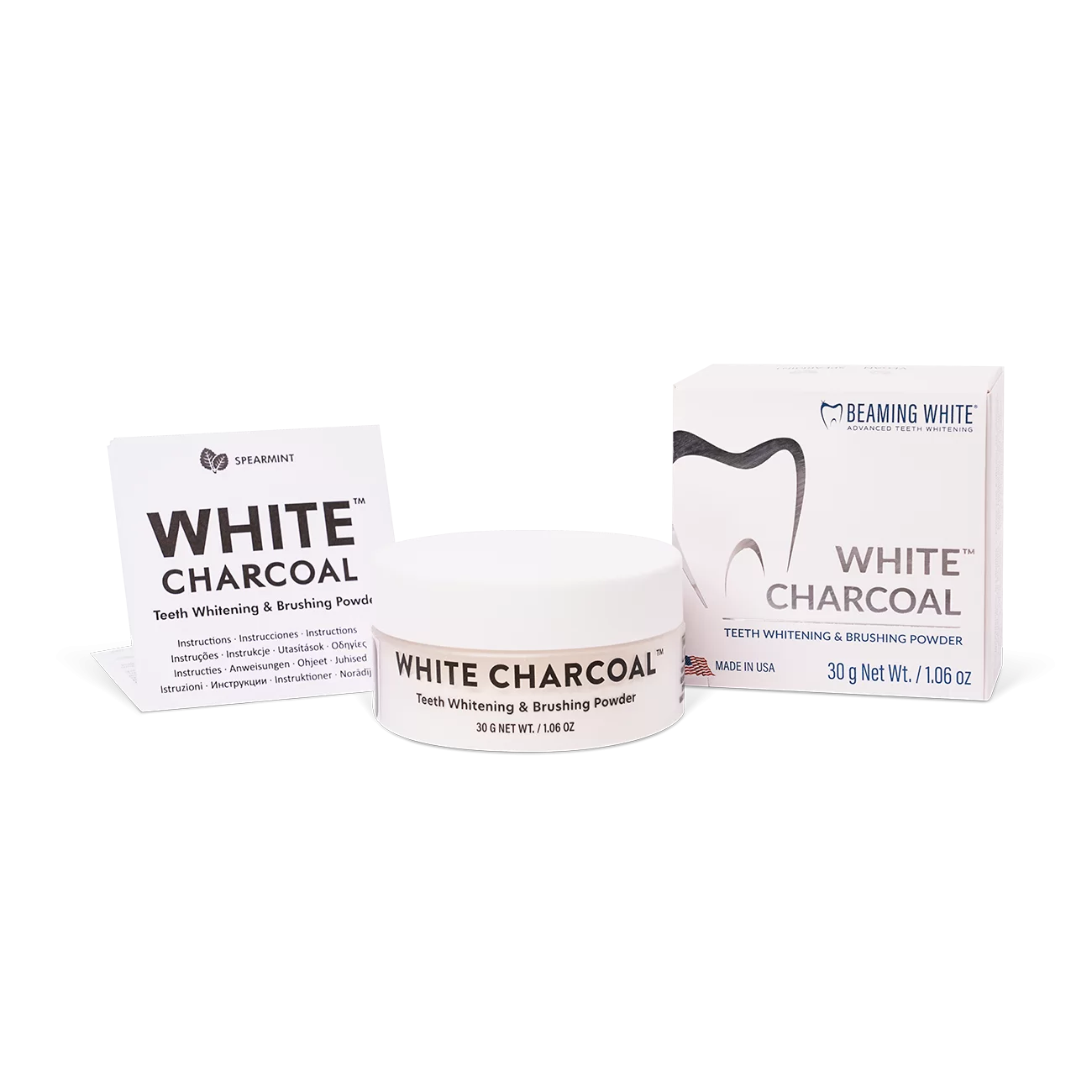 BW-White-Charcoal-with-instructions-Clear polvo blanqueador de dientes WHITE CHARCOAL™ l