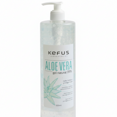Gel de Aloe Vera Natural Blanco Kefus 500 ml