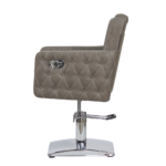 Sillón de peluquería Versa Plus marrón grisáceo - Imagen 3