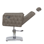 Sillón de peluquería Versa Plus marrón grisáceo - Imagen 4