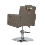 Sillón de peluquería Versa Plus marrón grisáceo - Imagen 5