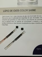 LAPIZ DE OJO 2 EN 1 WIBO COLOR NEGRO GRIS CLARO - Imagen 2